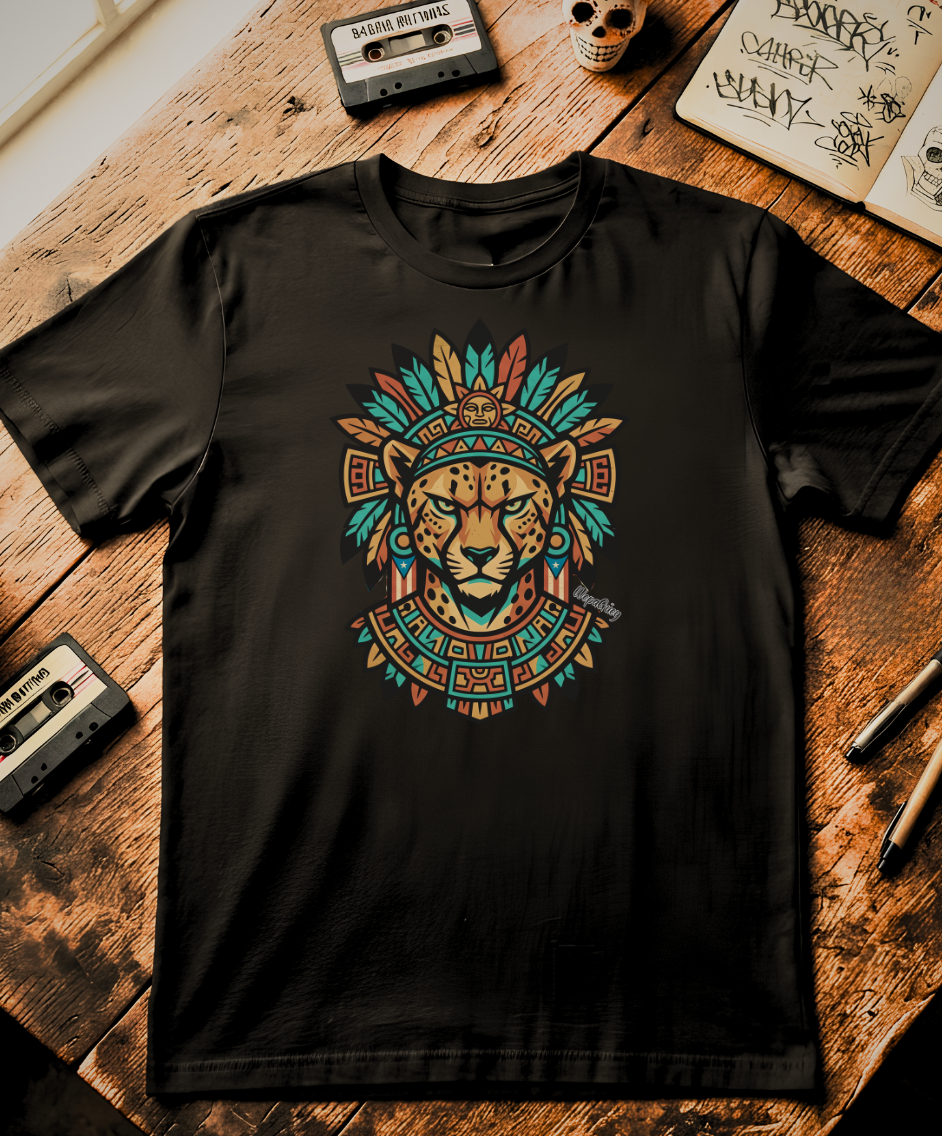 El Jaguar — Aztec Warrior T-Shirt