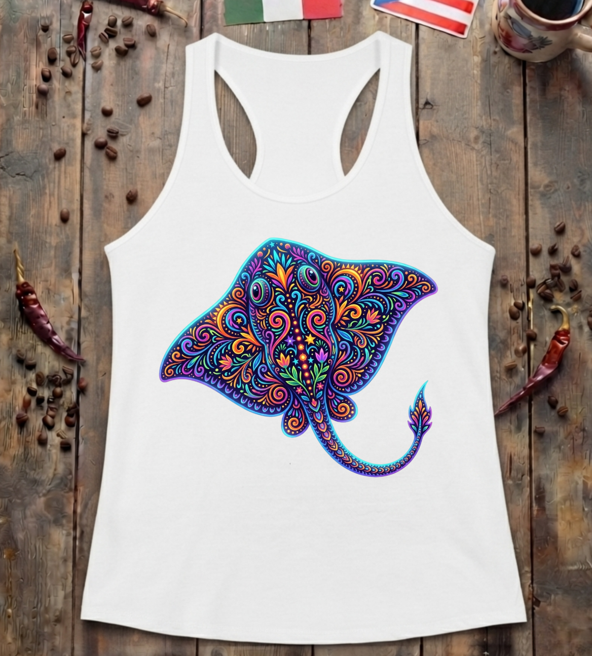 'Stingray Alebrije' Racerback Tank