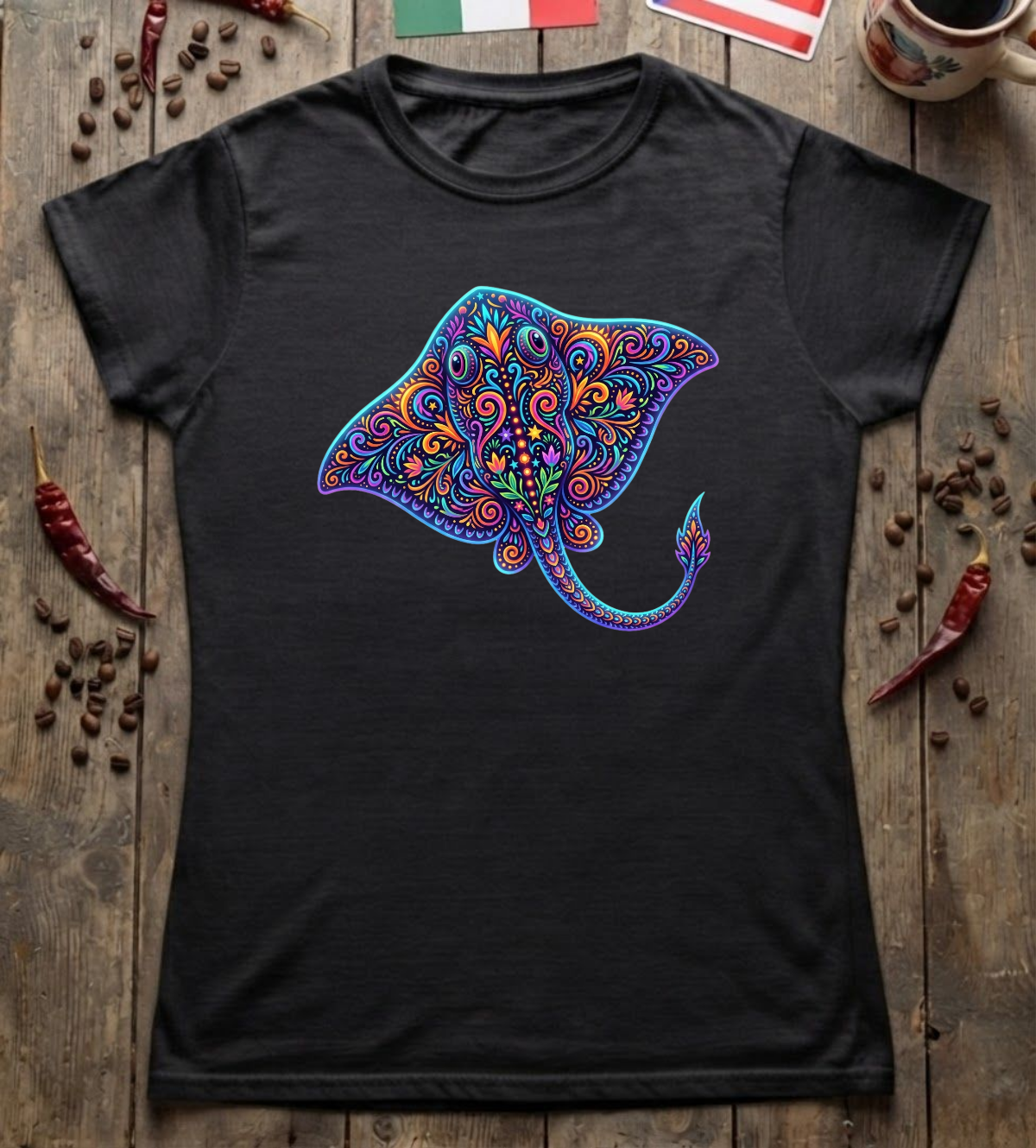 'Stingray Alebrije' Womens Cut
