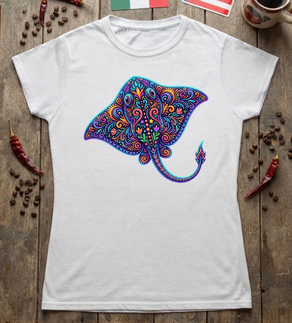 'Stingray Alebrije' Womens Cut