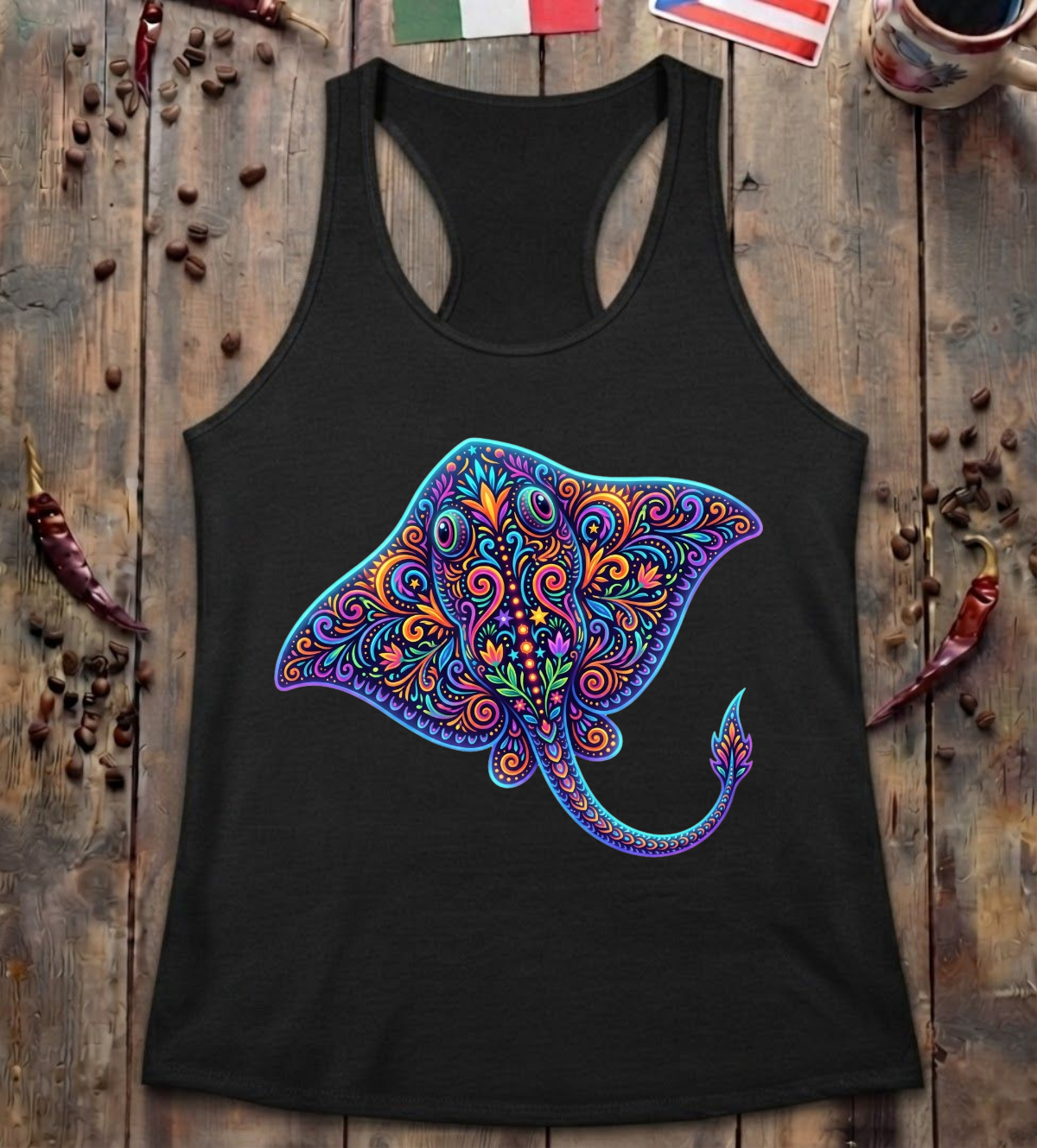 'Stingray Alebrije' Racerback Tank