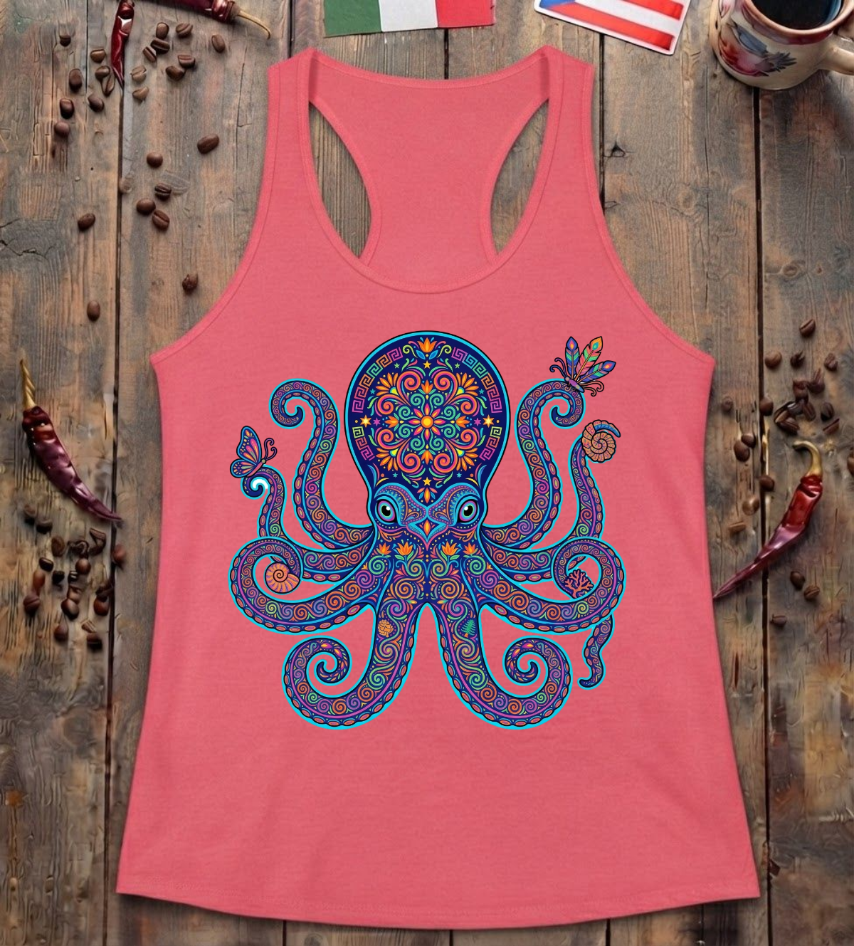 'Octa Alebrije' Racerback Tank