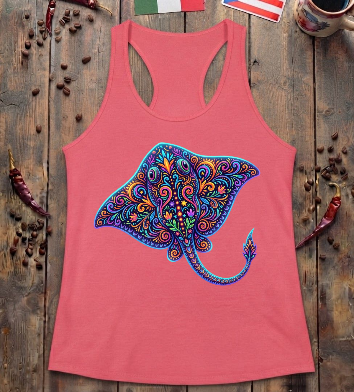'Stingray Alebrije' Racerback Tank
