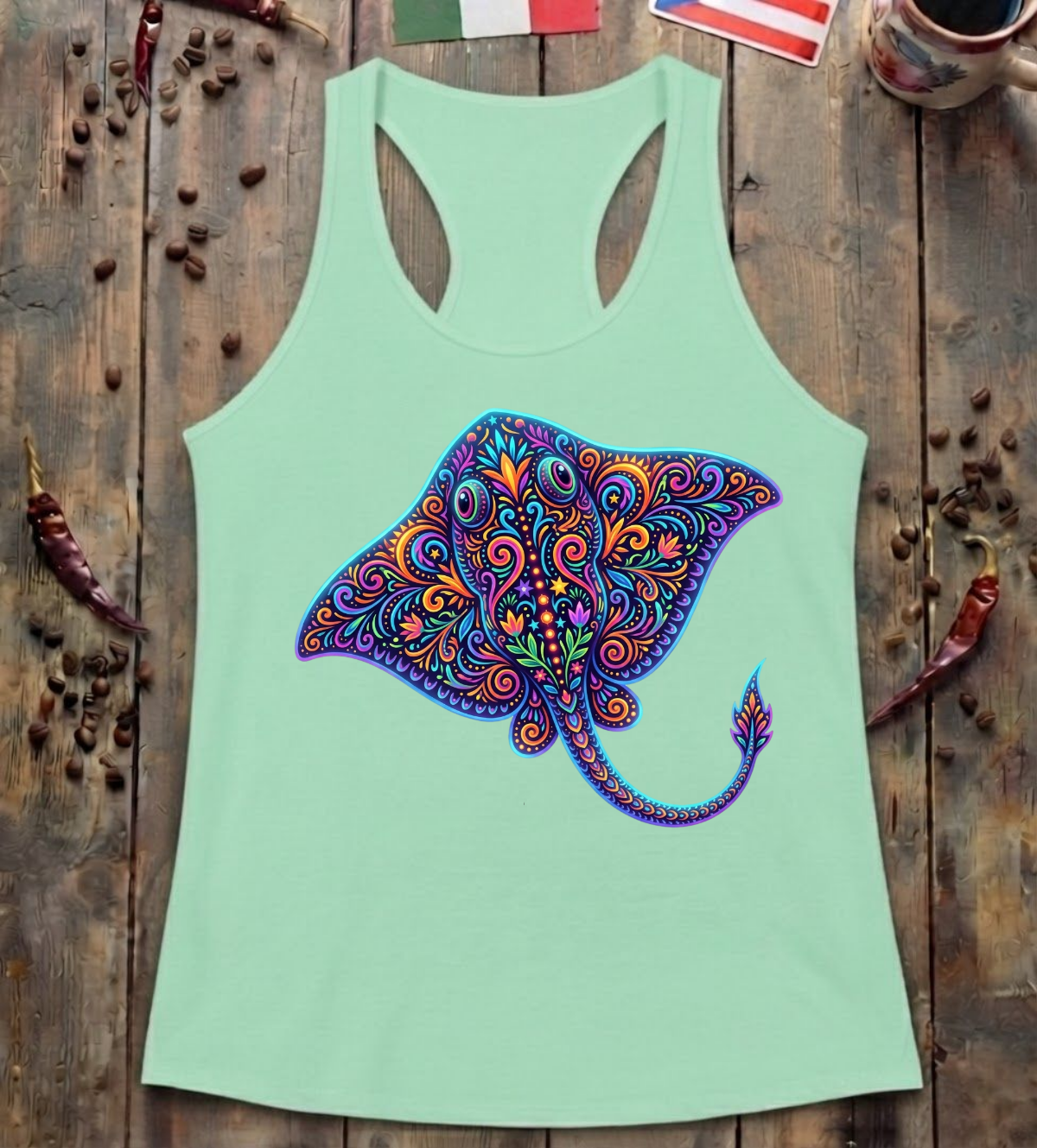 'Stingray Alebrije' Racerback Tank