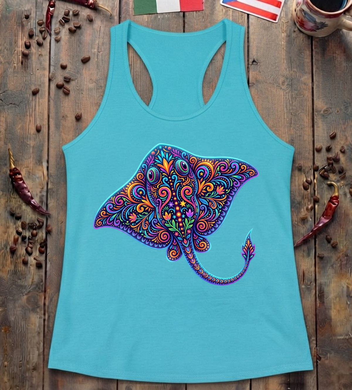 'Stingray Alebrije' Racerback Tank