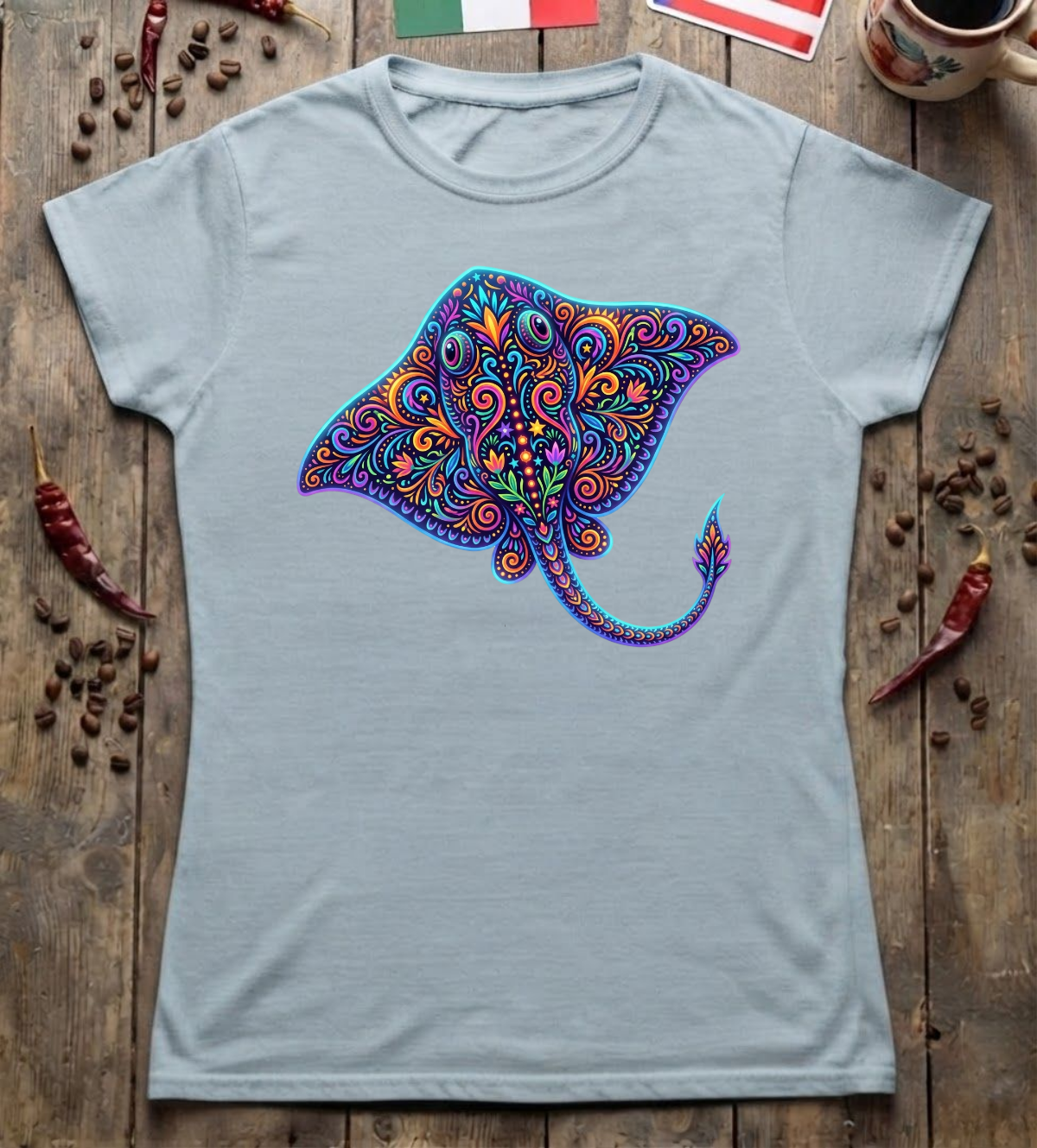 'Stingray Alebrije' Womens Cut
