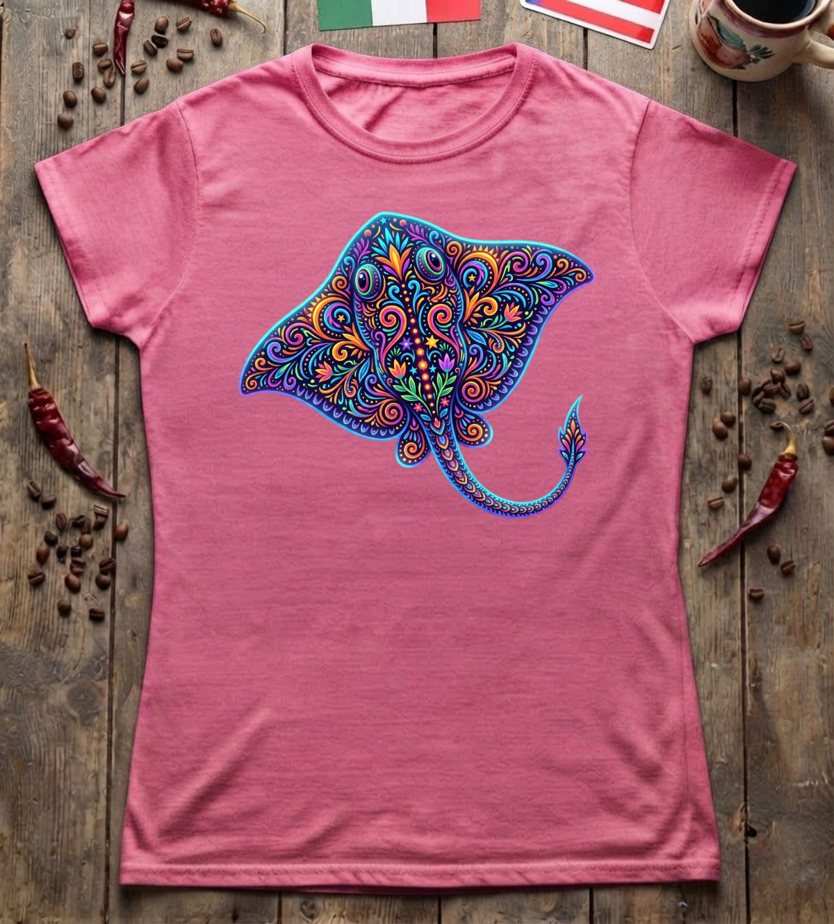 'Stingray Alebrije' Womens Cut