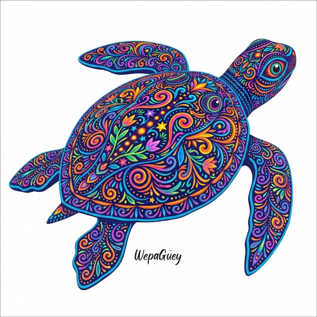 'Turtle Alebrije' T-Shirt