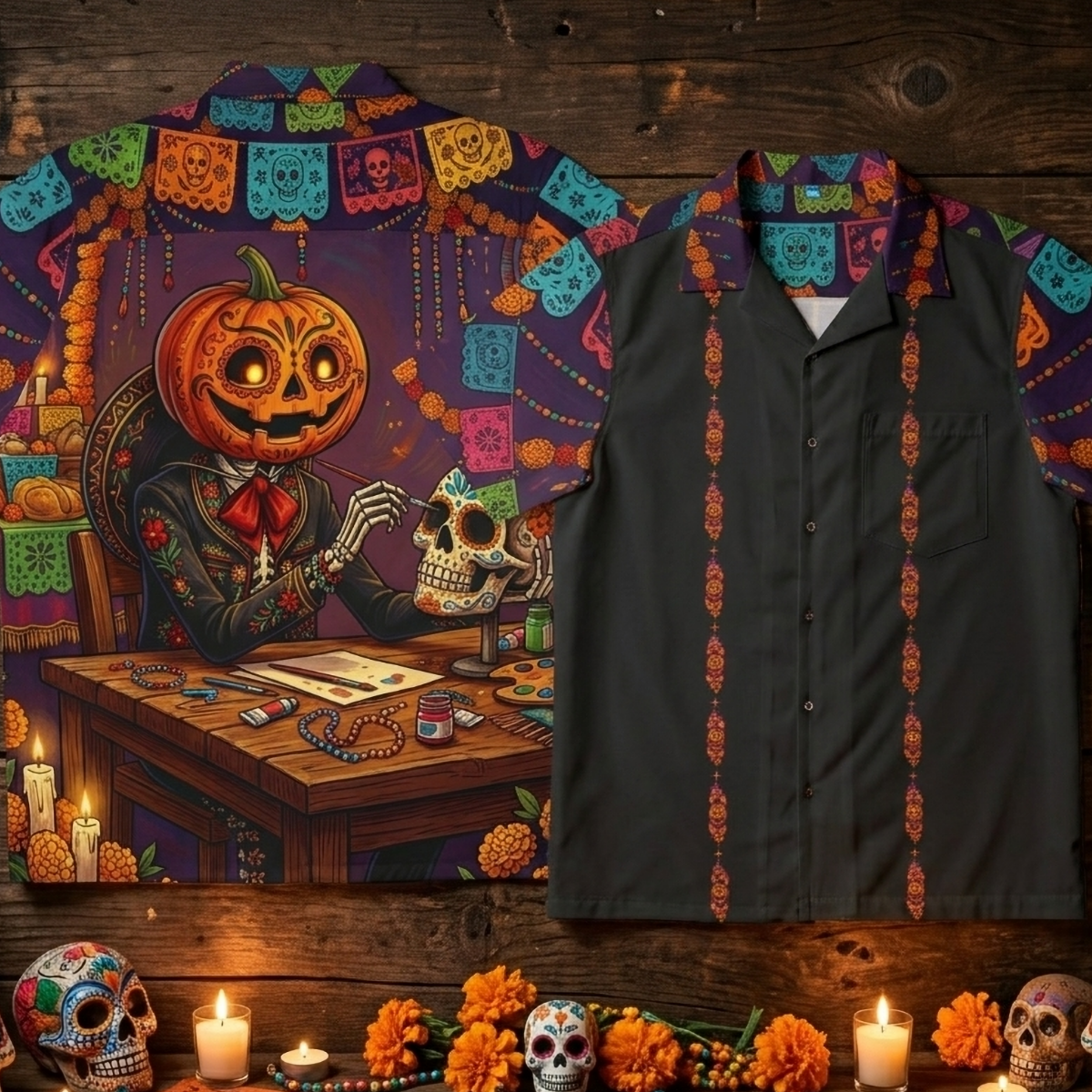 'Dia De Los Wepa!' Guayabera