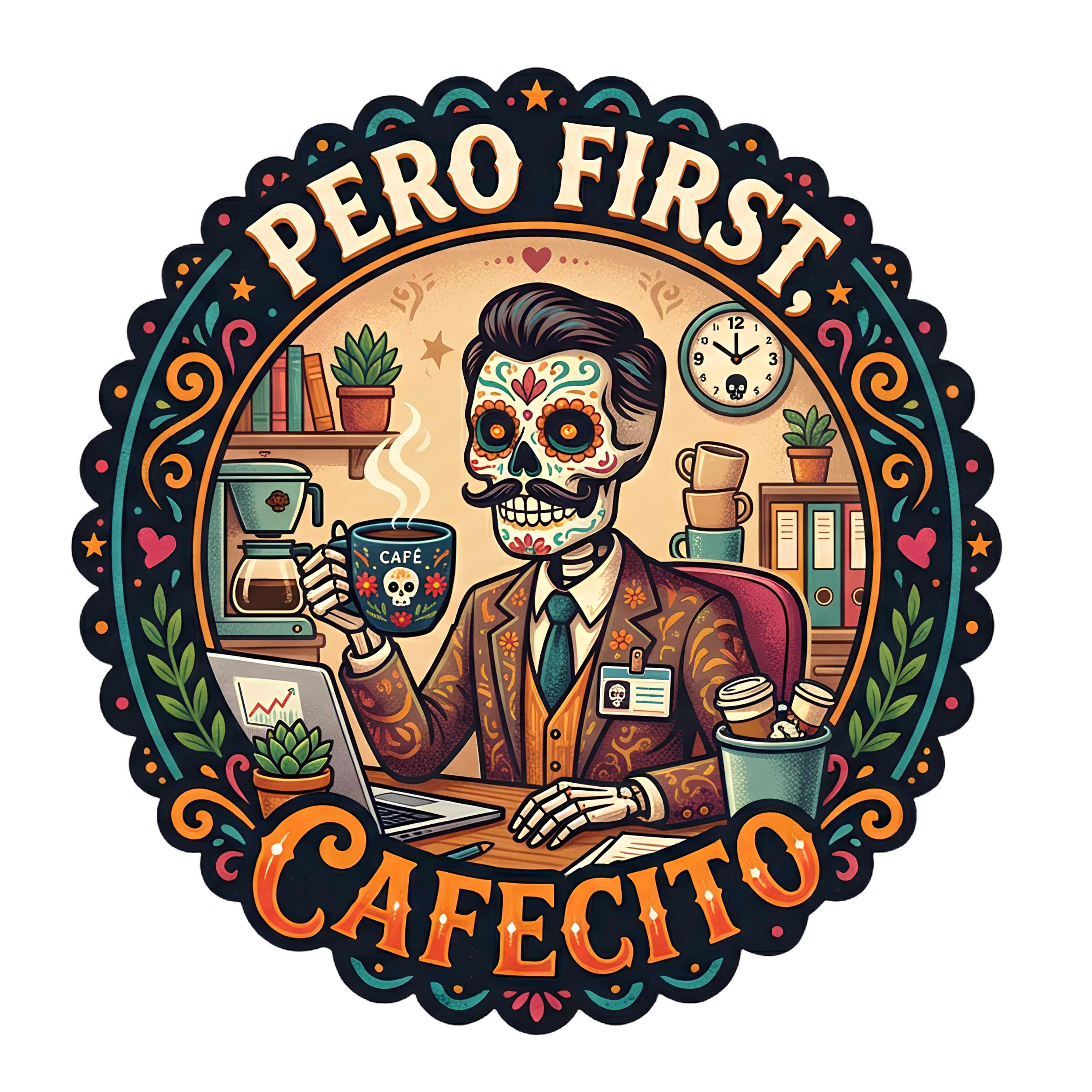"Pero first, Cafecitó" T-Shirt