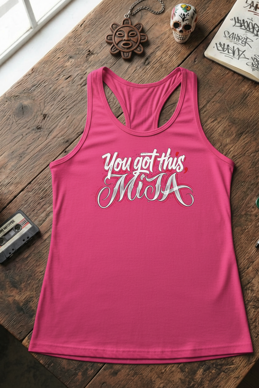 Mija Racerback Hot Pink