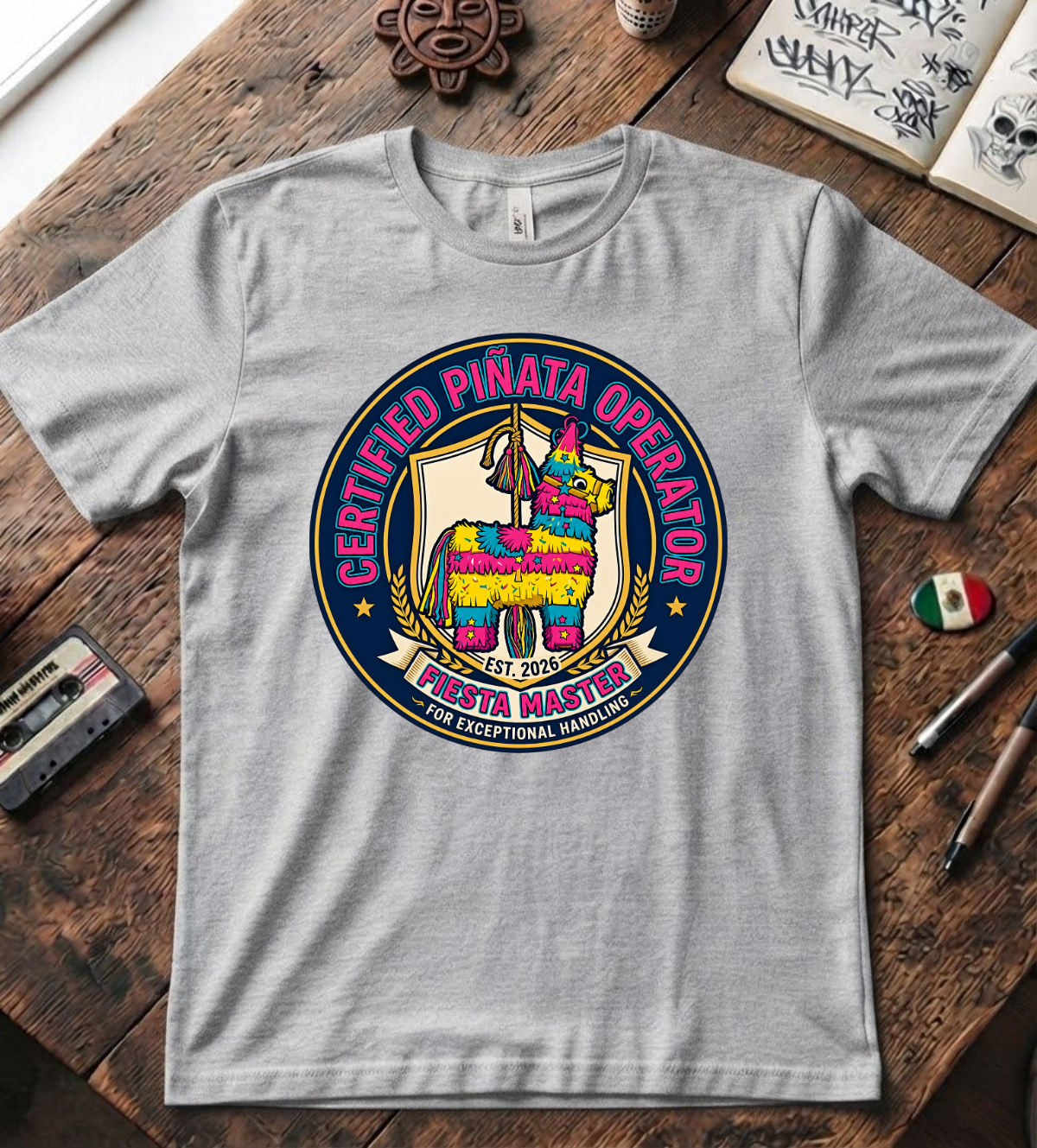 'Certified Piñata Operator' T-Shirt