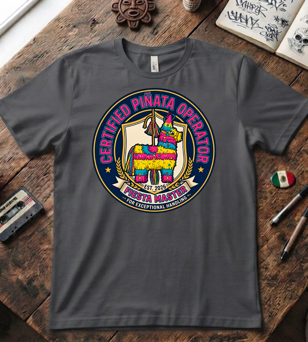 'Certified Piñata Operator' T-Shirt
