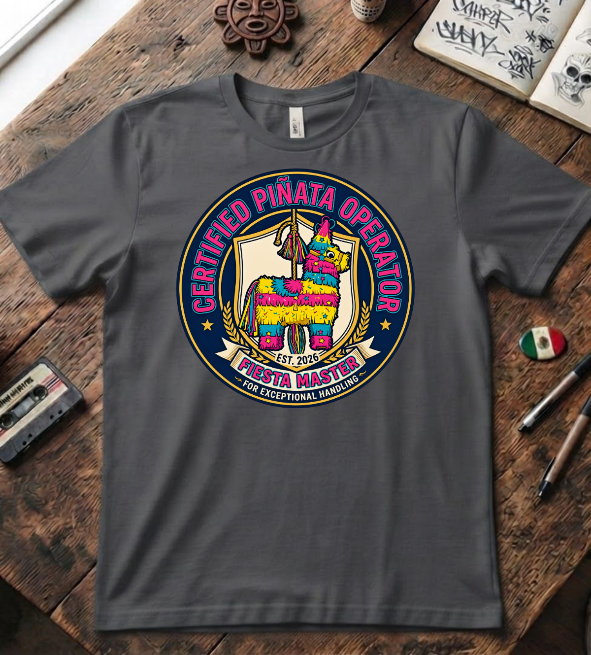 'Certified Piñata Operator' T-Shirt