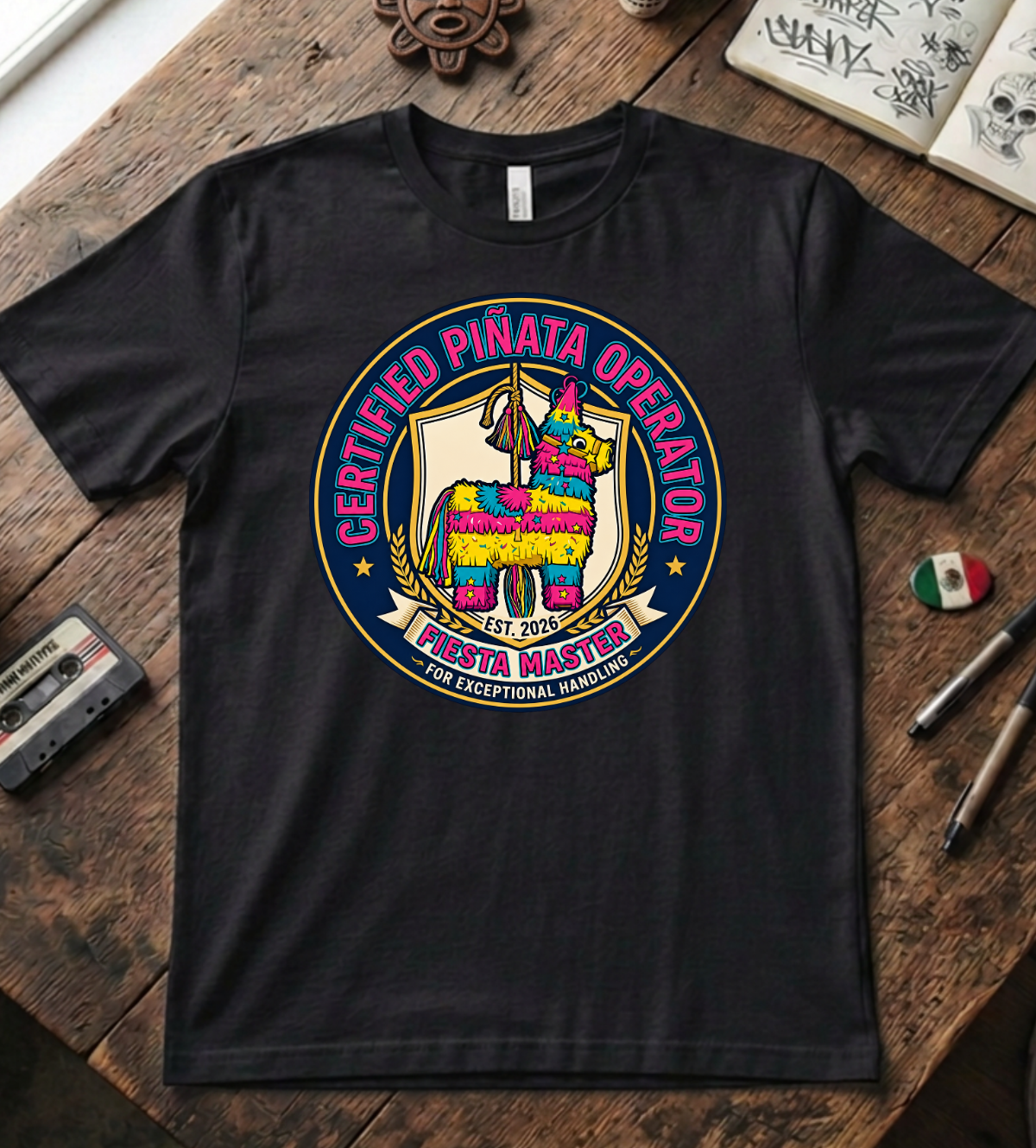 'Certified Piñata Operator' T-Shirt