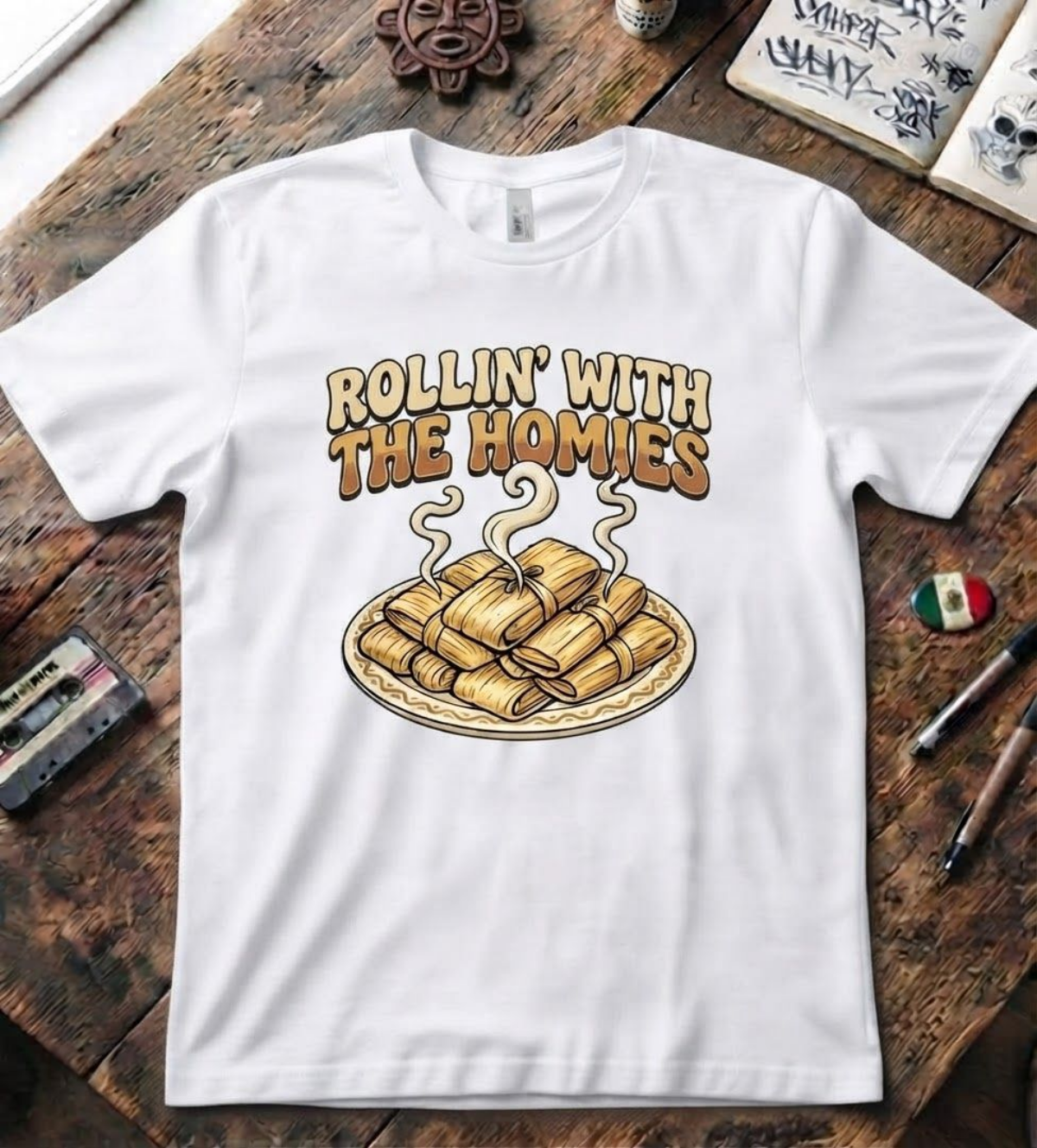 'Rollin' With The Homies' T-Shirt